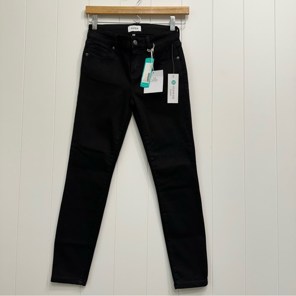 Pistola Mid Rise Skinny Denim Jeans Black Size 26 NWT Stretch Cropped Ankle - Picture 3 of 14